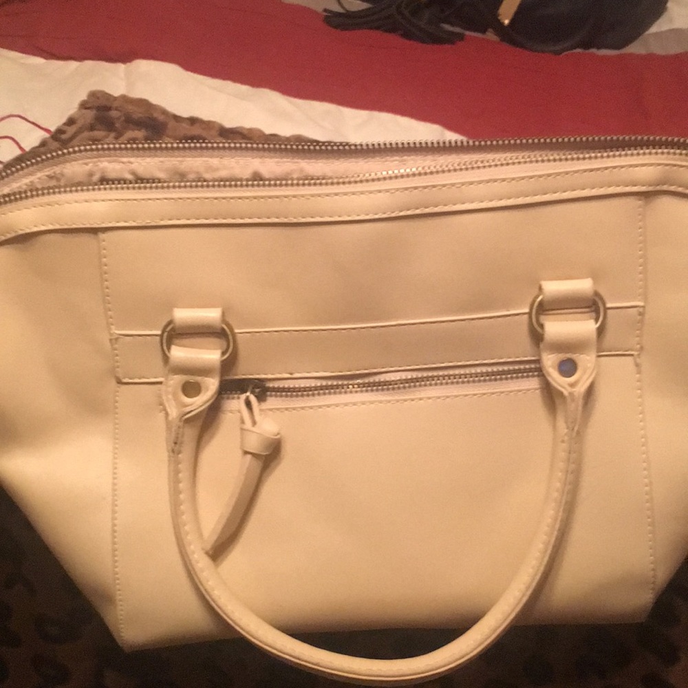 A cream summer bag